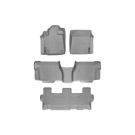 Front, Rear, And Rear Floorliners W/ Center Aisle,464081-46093-4-6